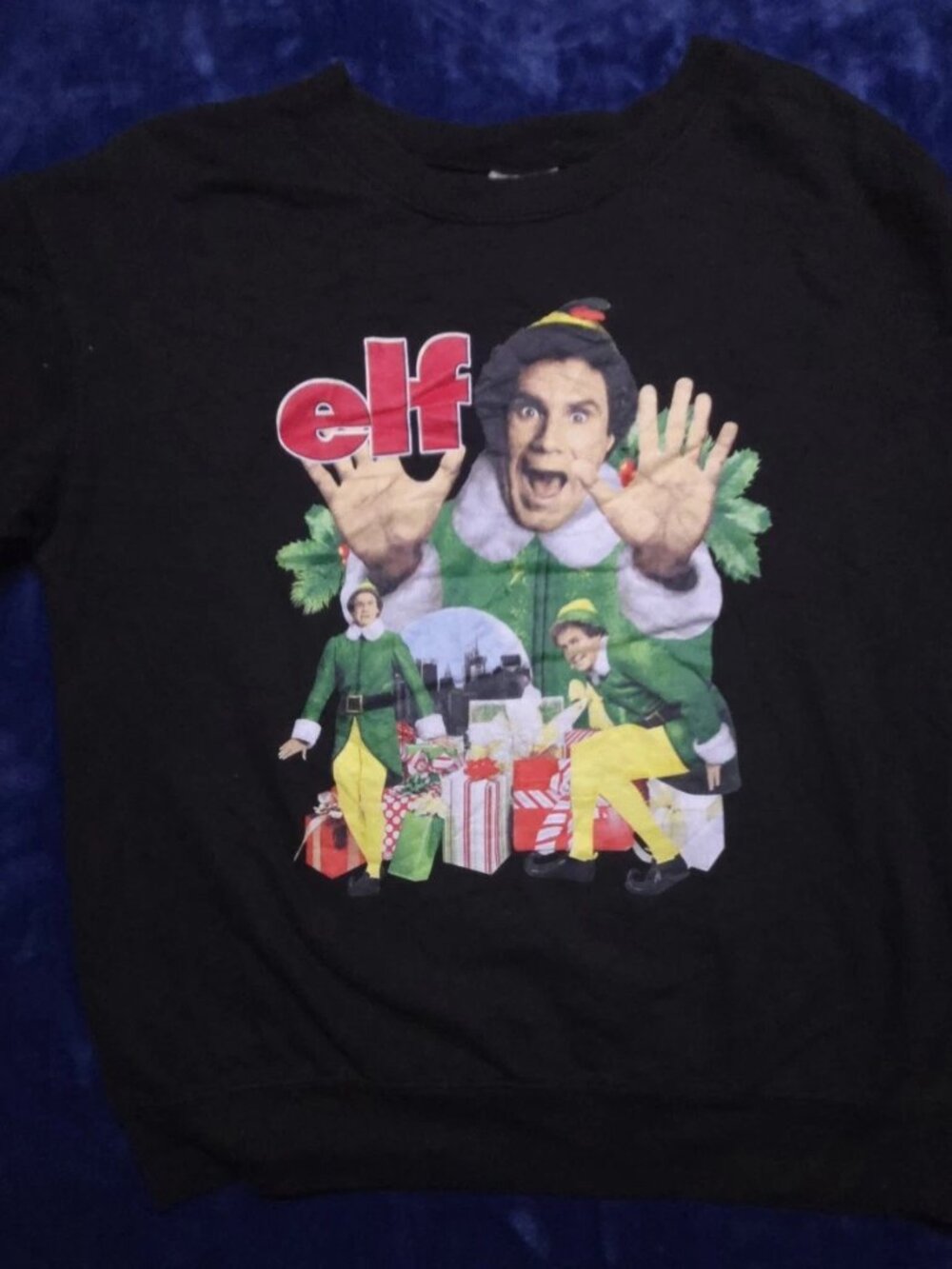 VTG Y2K Medium Elf Will Ferrell Christmas Sweatshirt